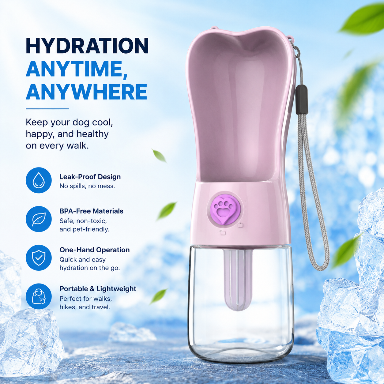 HydraSip™ Bottle by PawsifyHub