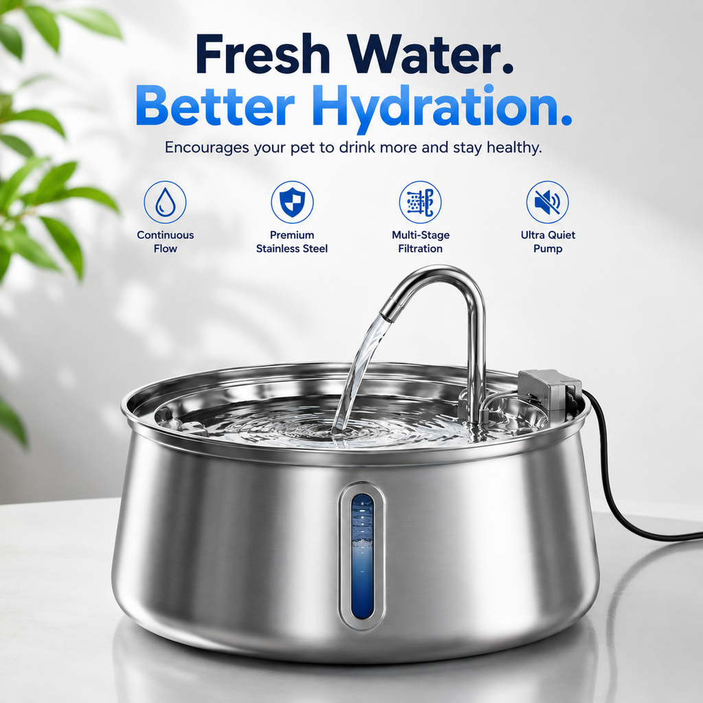 HydraFlow™ Fountain by PawsifyHub
